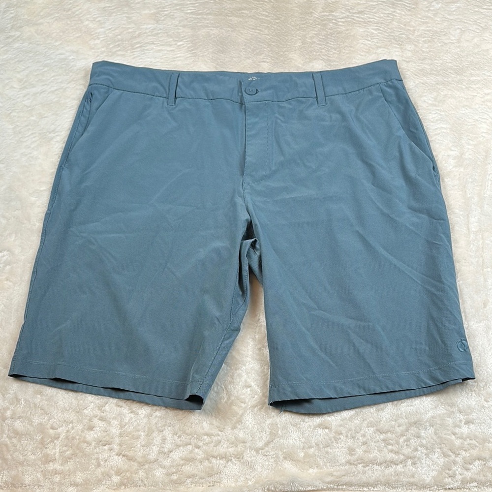 Hang Ten Men's Steel Blue Flat Front Shorts
